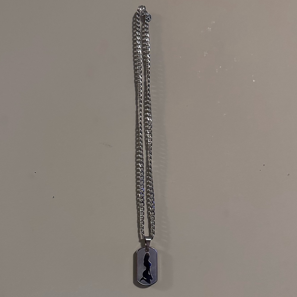 Named Collective Silver Dog Tag Necklace